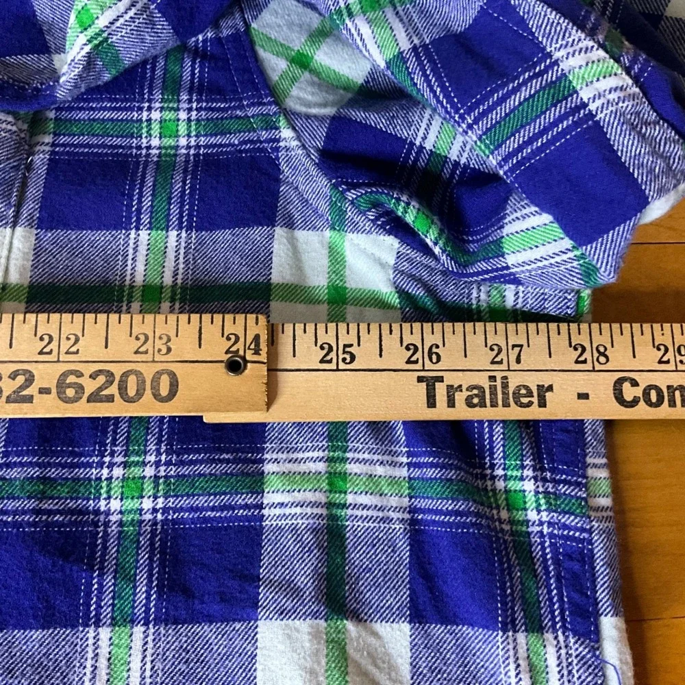 Levi Strauss The Worker Streetwear Plaid Flannel Shirt Mens XXL‎ Blue Workwear